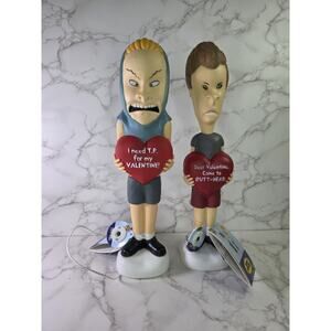 Beavis and Butt-Head Valentines Day Blow Mold Set Lighted New 2026 Blowmold